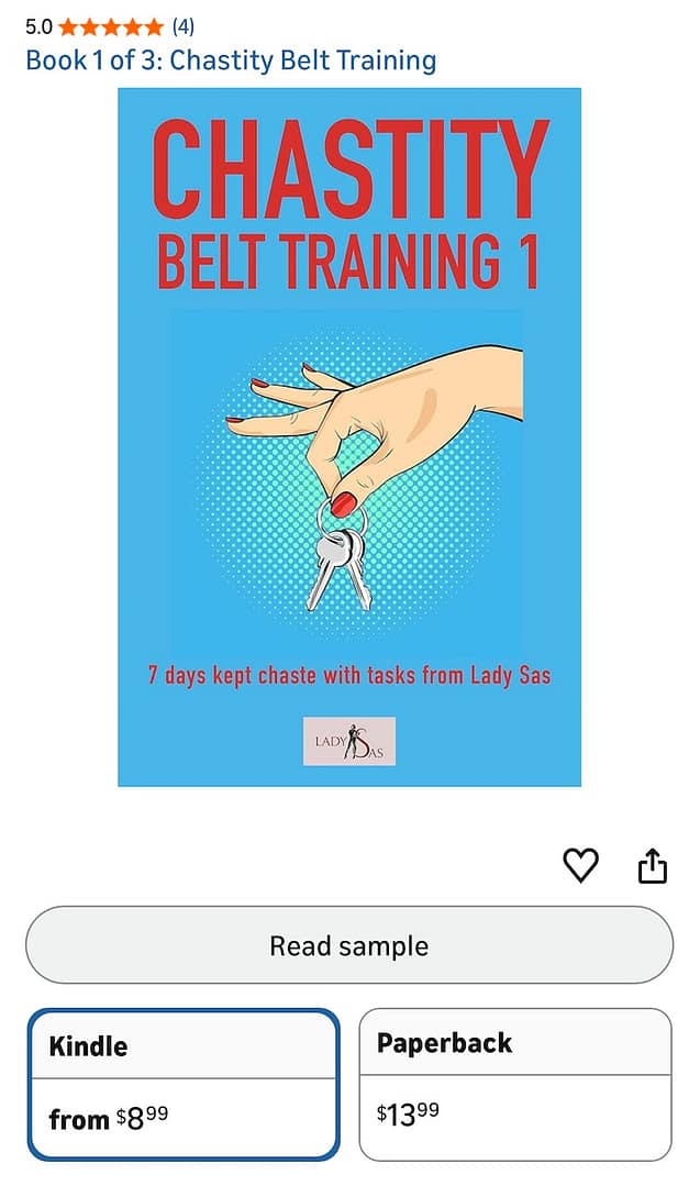 Chastity Belt Training Book 1