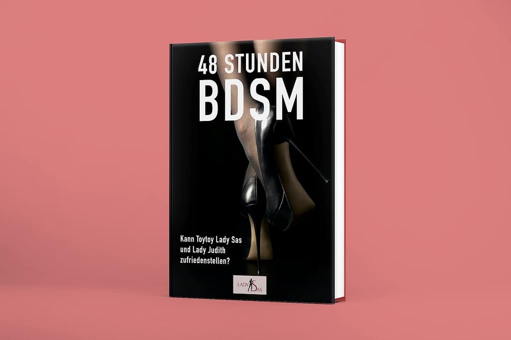 Femdom Roman "48 Stunden BDSM". 3D-Buch-Darstellung.
