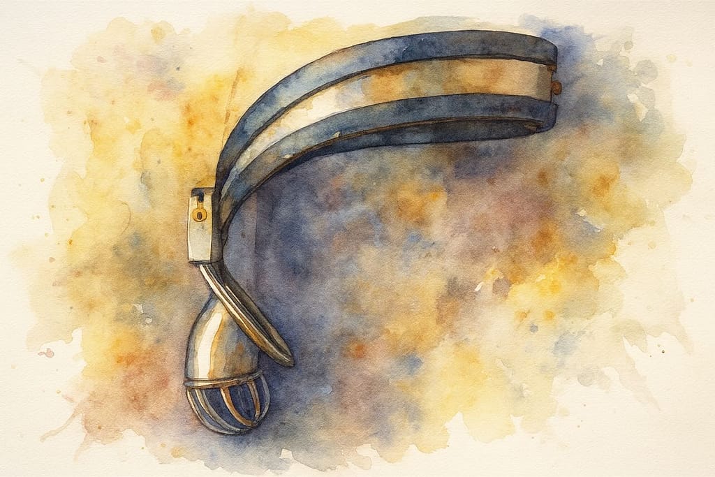 Artwork inspired by CS-500:A chastity belt