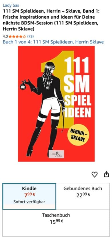 111 SM Spielideen Herrin Sklave 1 Kindle