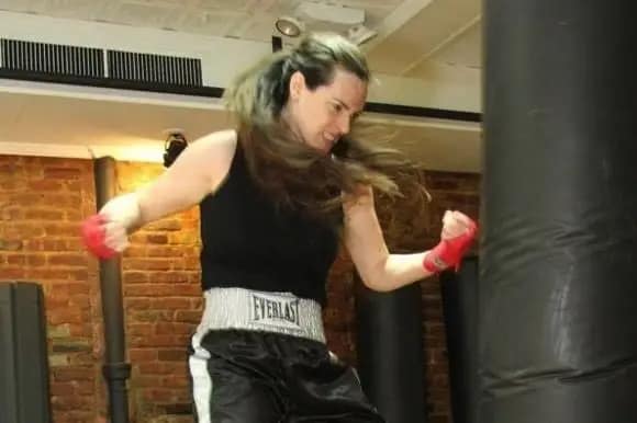 Dominatrix Mistress Veronica, New York, USA, boxing.
