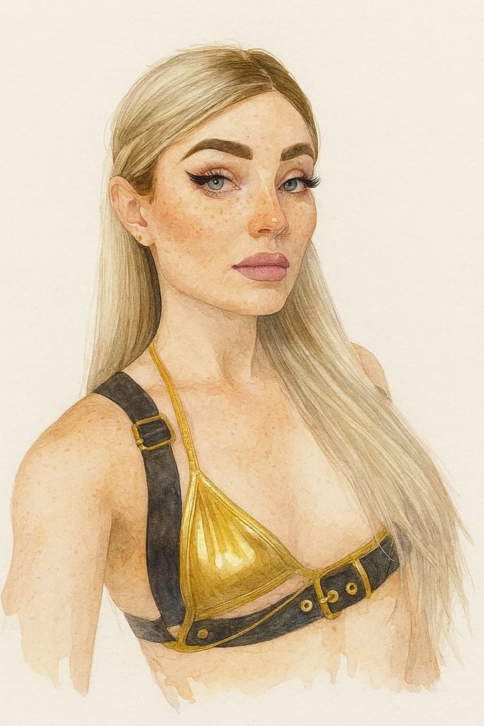 Trans-Porno-Star Natalie Mars als künstlerische Illustration