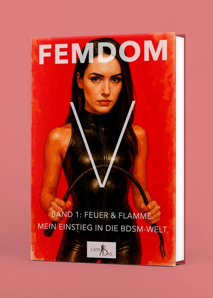 Femdom Romanreihe "Femdom V", Band 1. 3D-Buch.