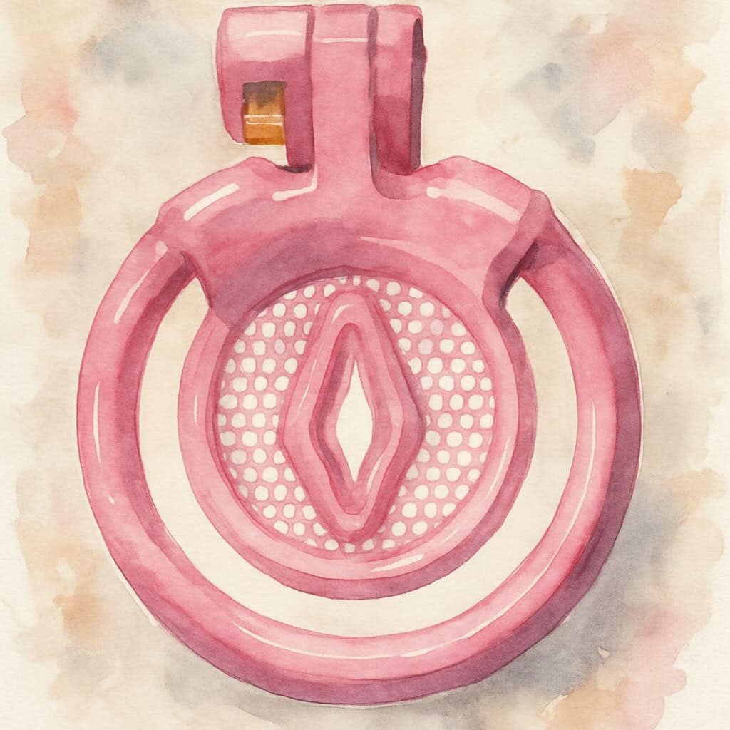 Artwork inspired by CLITTY DUNGEON Sissy Cage.