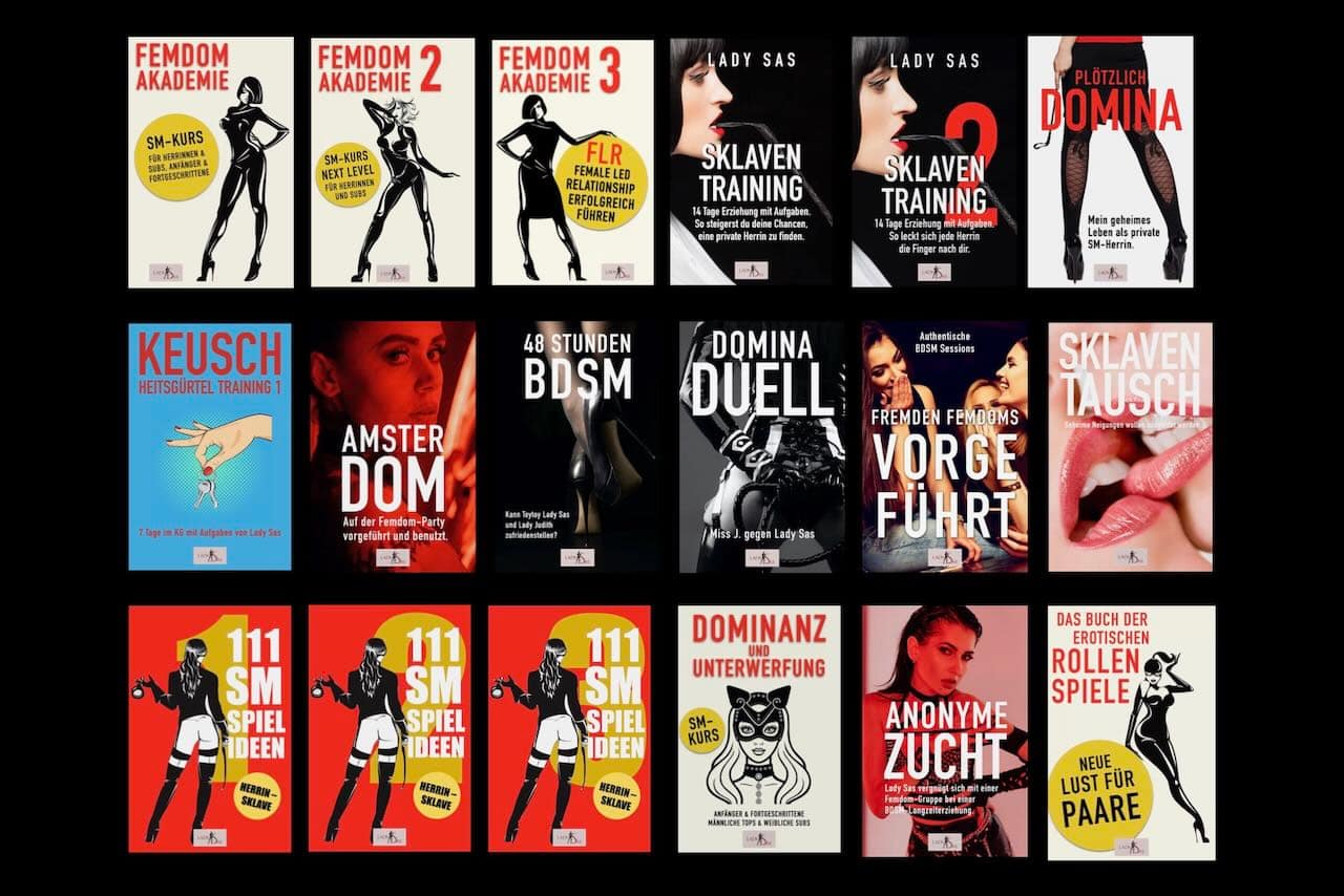 Femdom BDSM Buecher der Femdom Expertin und Autorin Lady Sas.