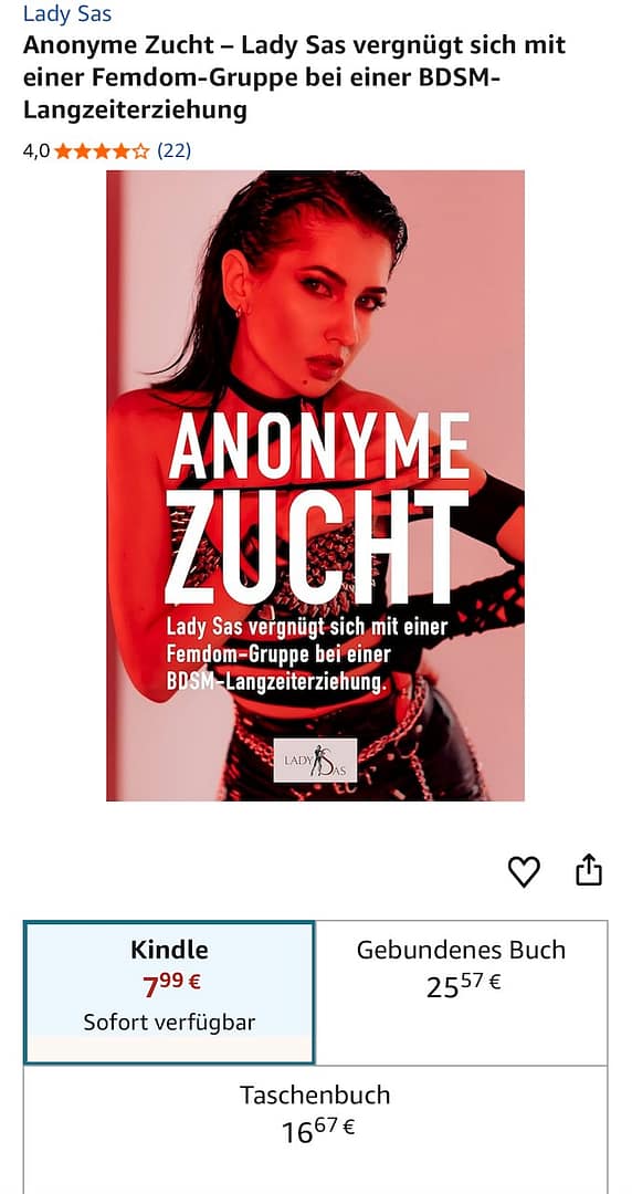 Anonyme Zucht Kindle