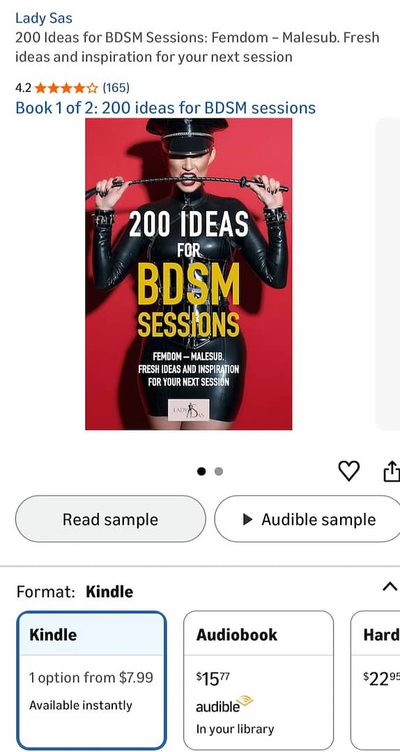 200 Ideas for BDSM Sessions Kindle