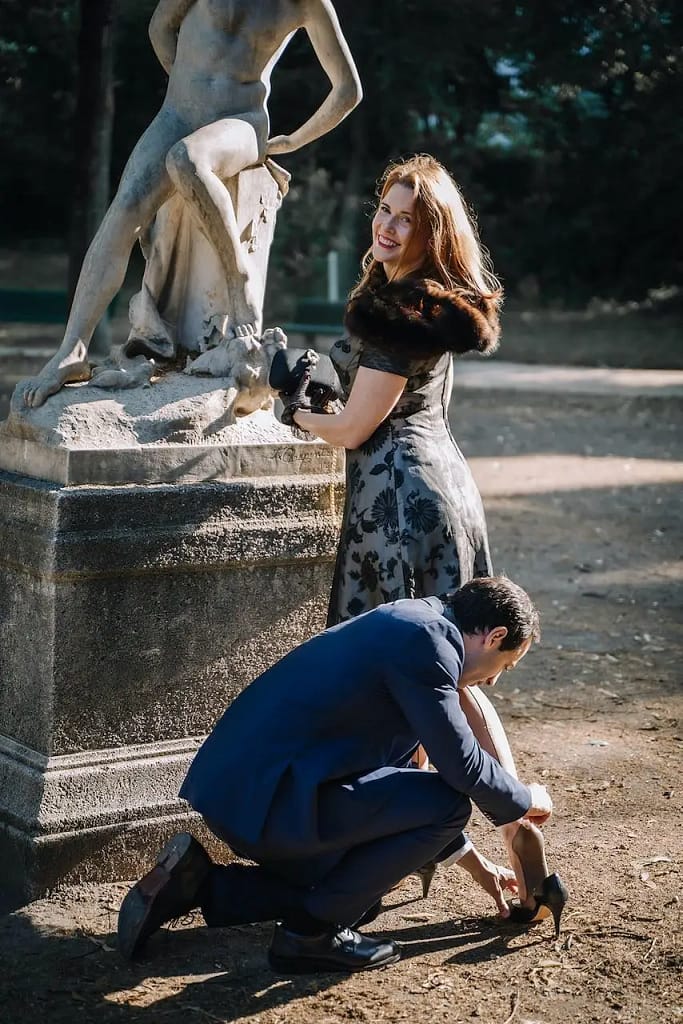 Dominatrix M with an admirer in Paris
