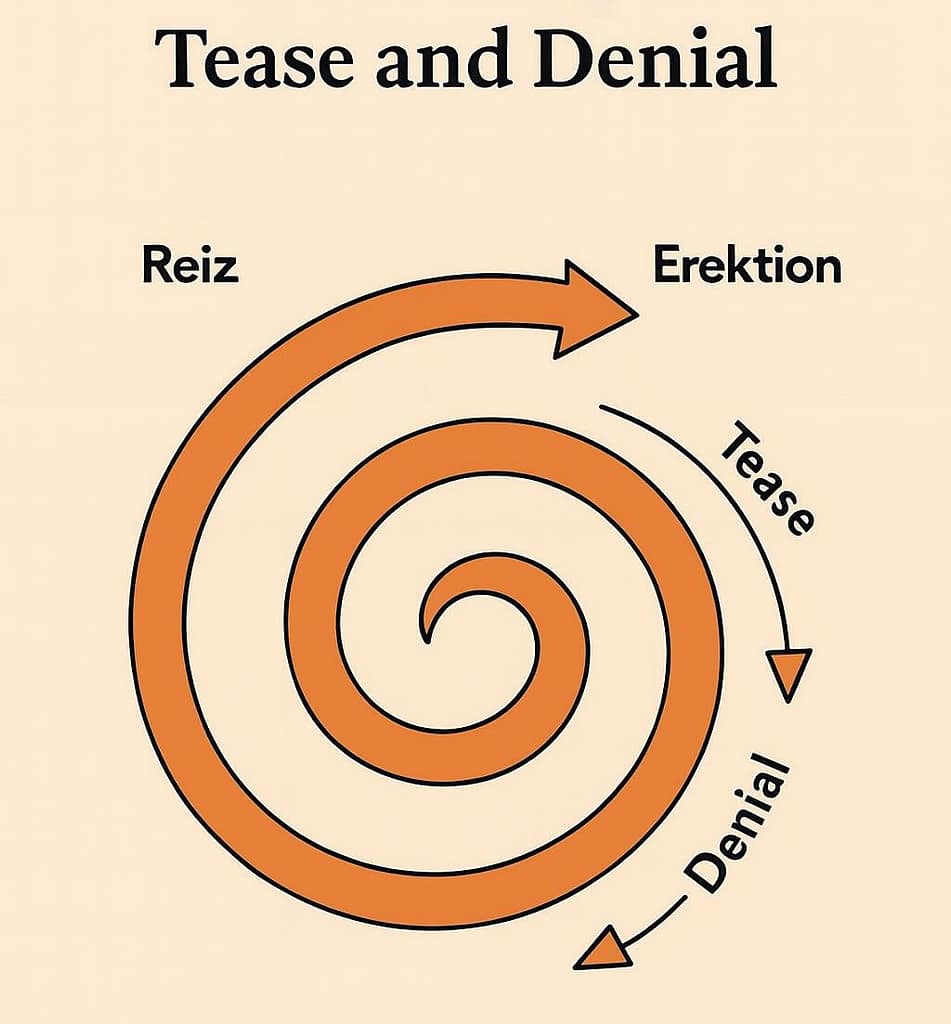 Tease and Denial Schema: Die Erregung nimmt immer weiter zu.